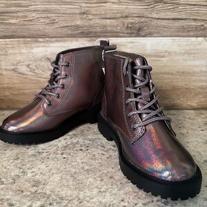 Metallic Sparkle Ankle Boots